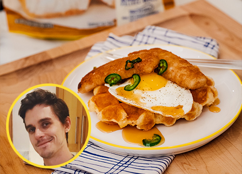 Brunchy Fish and Waffles